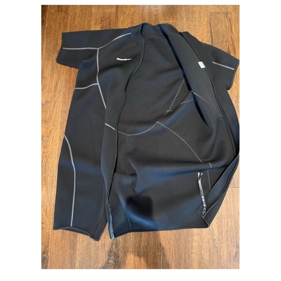 Seaskin Plus Size 3mm Shorty Wetsuit Men 5X-Large 5XL Black Neoprene Wet Suit - Picture 9 of 9